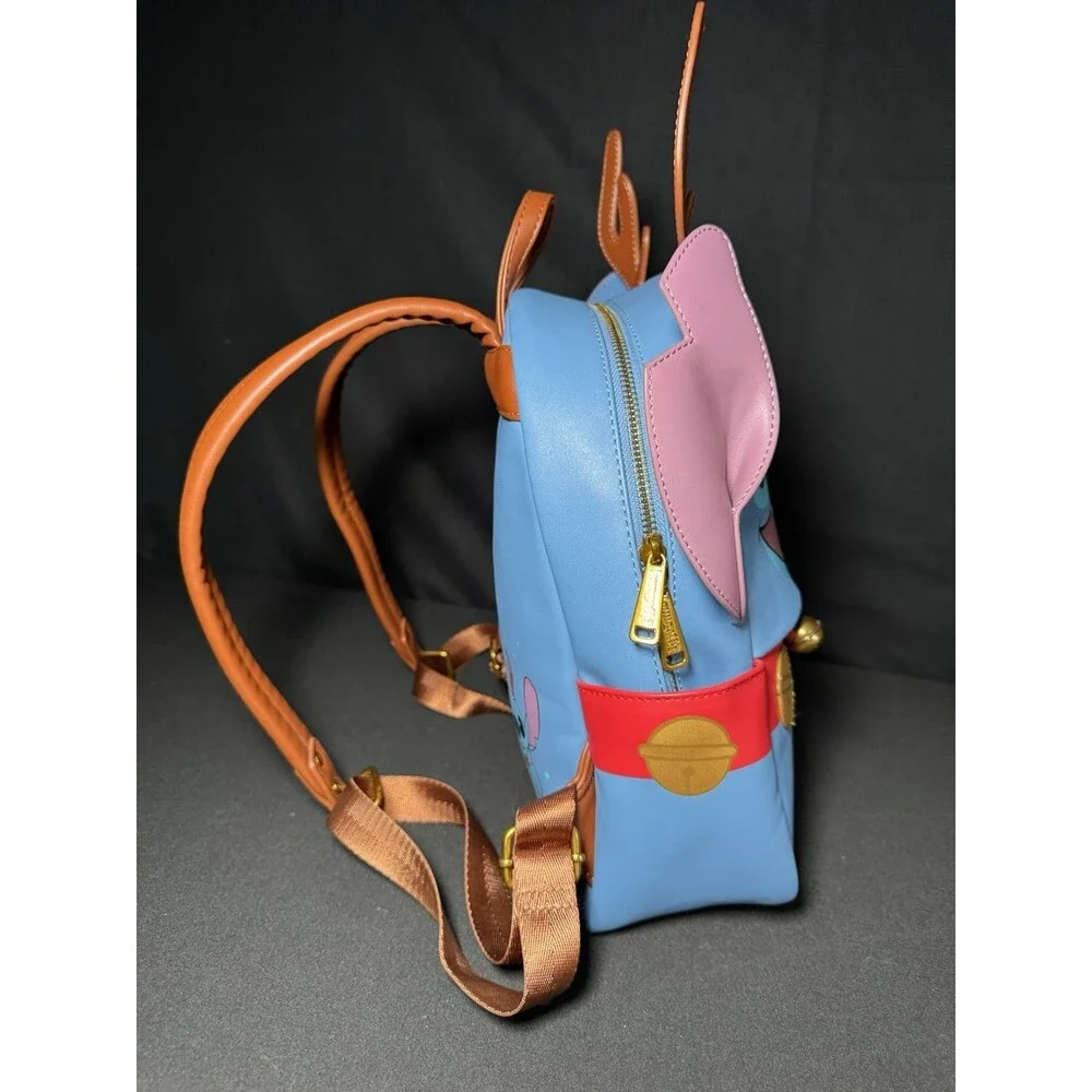 Loungefly Disney Lilo & Stitch Reindeer Sleigh Bell Mini Backpack Holiday Bag